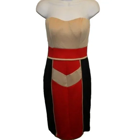 beautiful chiffon sequin dress Sexy Red Front Slit Chiffon Evening Dress Strapless Sequins Long